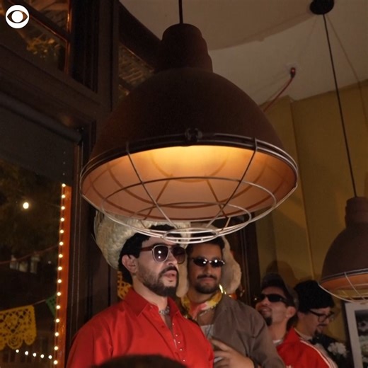 BAD BUNNY LOOK-ALIKE: More than 30 contestants competed in a Bad Bunny look-alike contest at a San Francisco restaurant ahead of the musician's Super Bowl halftime performance. On Thursday (2/5), Professional Bad Bunny impersonator Abdul Ramirez Arroyave from Cali, Colombia, took home the grand prize of $100. After he was announced the winner, he broke out into song and continued the party on the street for fans. | CBS Newspath