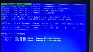 山寨X58支持服务器内存条。Memtest86  v4. 20测试内存。Legacy bios 模式。