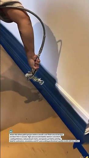 Airless Paint Sprayer Delivers Fast, Smooth Trim Finishes! #Painting #AirlessSprayer #DIY