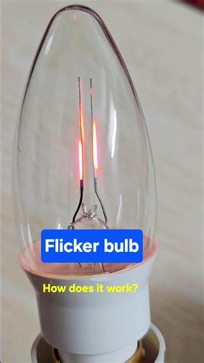 Flicker bulb - How does it work? |#flicker lamp |#0 watt bulb |#flame bulb |#ytshorts