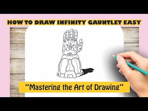 How to Draw Infinity Gauntlet Easy