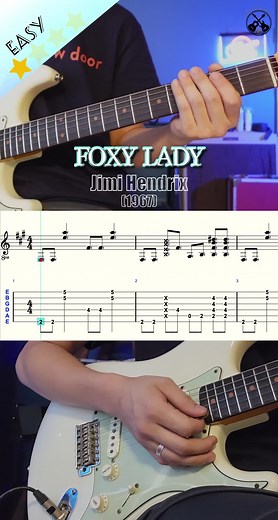 Learn the Iconic 'Foxy Lady' Guitar Riff with TAB | Guitar Tutorial