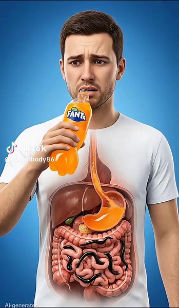 what happens while you eating Fanta inside your body?😳🤢🥵 #fyp #uktiktok #humanbody #healtyfood #foryoupage