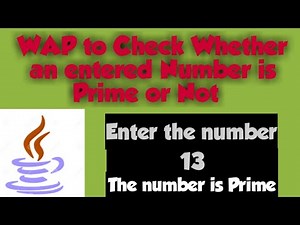 Java Program to Check Whether a Number is #Prime or Not|#forloop