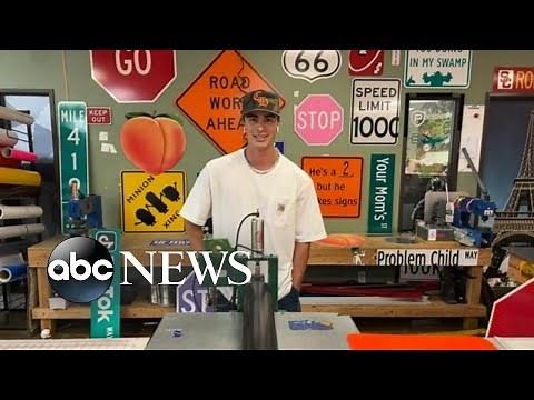 Tik Talk: TikTok’s the.sign.guy on his ‘satisfying’ street signs l ABCNL