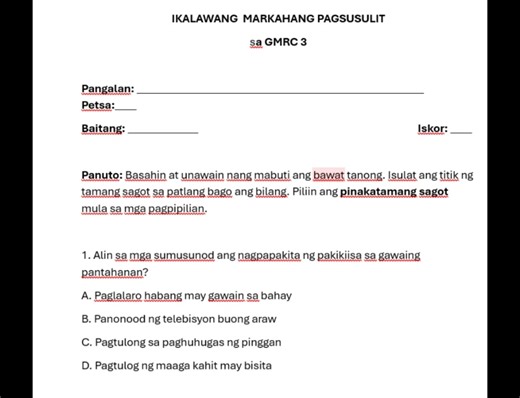 Ready na ba sa exam ang mga Grade 3 learners mo?  Grab your 2nd Periodical Test Exam now! ✔️ Complete ✔️ With answer key ✔️ Perfect for review  Message me today! #grade3exam #2ndPeriodicalTest #DepEdPhilippines @everyone | Grade 1 to12 Educational Resources | Facebook