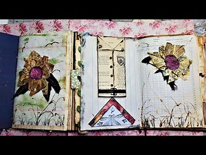 Junk Journal Page Layout Ideas Ep11 How to Use Squares in Junk journals! DIY The Paper Outpost! :)