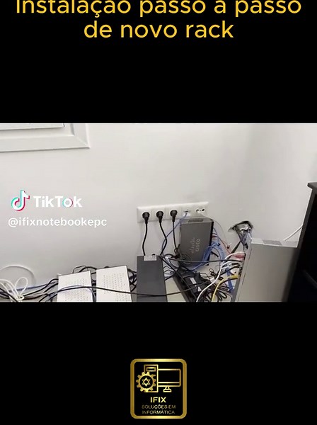instalação de novo rack . #foryou #datacenter #ifixnotebookepc #tecnico #cat6 #ifixnotebookepc #servidor #tiktok #tiktokindia #informatica📱💻🖱 #infrastructure