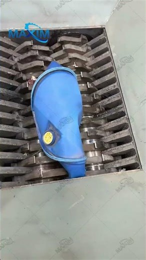 Industrial Paint Can Shredder Machine #recyclingmachines #shreddermachines