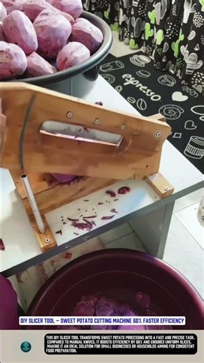 DIY Slicer Tool – Sweet Potato Cutting Machine 60% Faster Efficiency