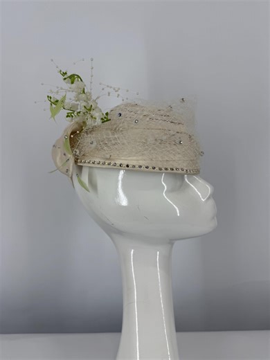 Wedding Hat 1930's Theatre Made| Handmade Bridal Hat With Veil - Etsy