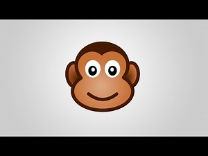 Draw cartoon monkey face in Inkscape