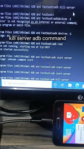 adb command to kill the server mean connected device!!!!!!!