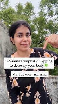 5 mins Lymphatic tapping to detoxify your body🌸