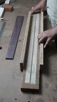 Making an Acoustic Guitar Fretboard From Scratch 🪵➡️🎸