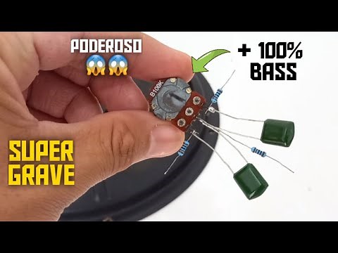 Como aumentar o Grave 100% Bass Regulador de Grave para Amplificador Crossover.