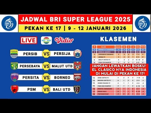 Liga 1 2025 Schedule Week 17 - Persik vs Persija - Persita vs Borneo FC - Liga 1 Indonesia 2025