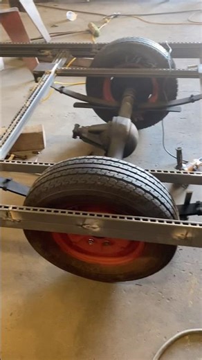 DIY truck axle trailer