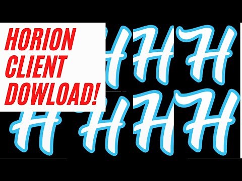 HOW TO USE THE HORION CLIENT 2021