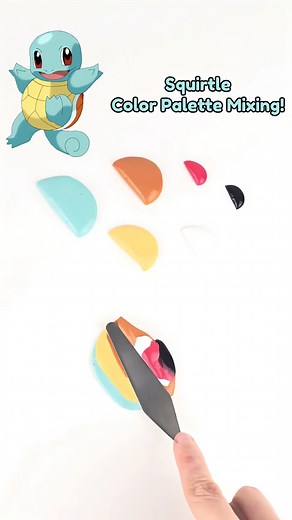 What color do you get when you mix squirtles color palette?! 🤩 oddly satisfying pokemon color mixing ASMR | Dalton James