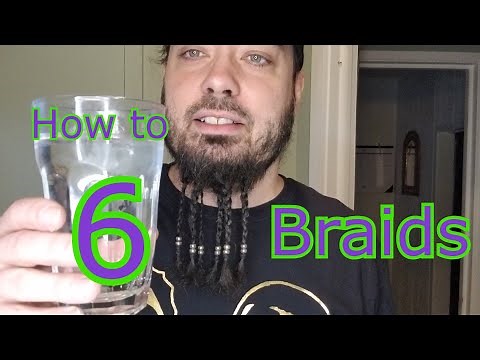 How To Braid Goatee With Beads - 6 Braids