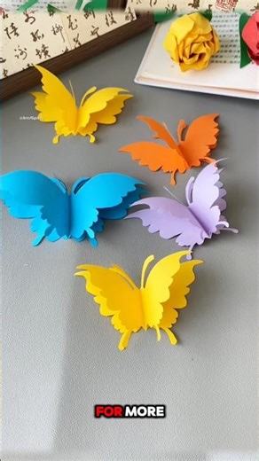 Easy Paper Butterfly 🦋 | Simple Cut Out Craft for Kids