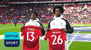 NEW SIGNINGS: Manchester United Unveil Patrick Dorgu And Ayden Heaven At Old Trafford