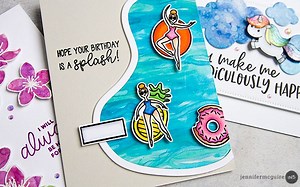 【卡片制作】纹理背景染卡Glazed Distress Oxide