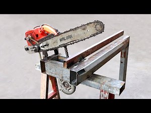 Making a 2-in-1 Firewood Cutting Machine using Chainsaw Chains