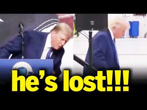 Trump Gets Confused and WANDERS OFF