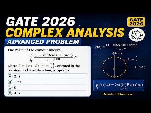 GATE 2026 🔥 Complex Analysis | Killer Contour Integral Problem