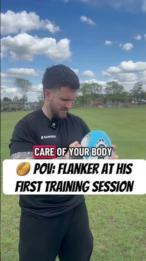 POV: rugby union flanker at his first training session 🤣🏉 #rugbyunion