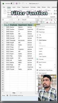 🔥 Extract Active Employee Data Instantly with Excel FILTER Function | Dynamic Arrays in Excel #excel