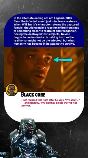 In the alternate ending of I Am Legend (2007film), the infected aren't just mindless creatures