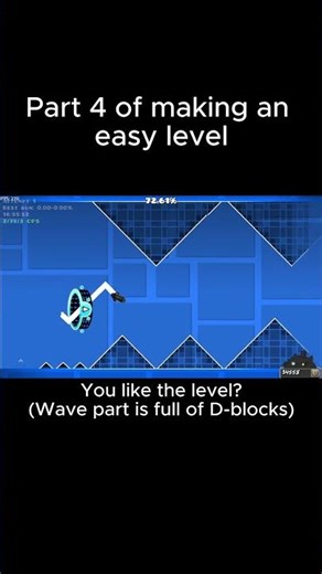 Part 4 of making an easy level | Geometry Dash