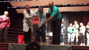 2.9K views · 76 reactions | It was a slime fest at JHS Penny Wars this morning - including for the 1st time - the JPS Superintendent! Dr. Apthorpe was a great sport getting slimed in his suit! All the fun was for a really worthwhile cause benefiting JHS teacher Kathy Ellis #jpsny | Jamestown Public Schools | Facebook