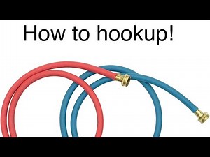 How to install water hoses on your washer washing machine Kenmore Maytag Whirlpool Amana Samsung LG