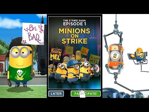 Despicable me Minion rush Striker golden ticket costume Minions on Strike special mission gameplay