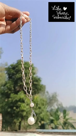 DIY Elegant Beaded Necklace for Women | Simple Handmade Jewelry Tutorial#shorts#diy#yt