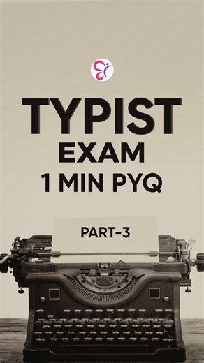 Competitive Cracker psc on Instagram: "TYPIST EXAM 1MIN PYQ Part- 3 For More Details Contact : 8590202323 #typist #psc #competitivecracker #typistexam #pscexam #pyq #part3"