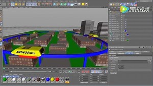 C4D沿着曲线运动Align to Spline looping