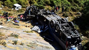 Horror crash kills 19 & injures 6 after bus ploughs into tractor trailer
