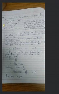 Interference due to uniform thickness film:- consider uniform t... | Filo