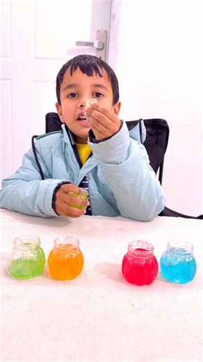 Heera learn colour name with slimes 😊 #thelambafamily