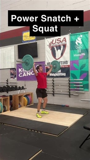 Do a power snatch and catch at parallel pause then finish OHS