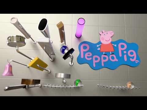 Marble Plays Peppa pig Theme on Different instrument #marblemusic #satisfying