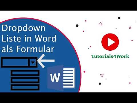 Word: Dropdown Liste in Word erstellen | Auswahlliste einfügen für Formular