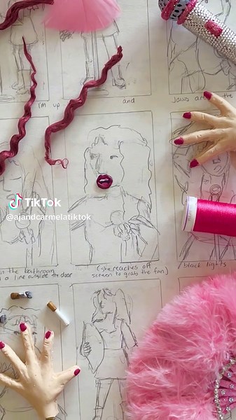 54 tiny mouths for a @chappell roan stop motion puppet 💕 #behindthescenes #animation #stopmotion #wlw #chappellroan