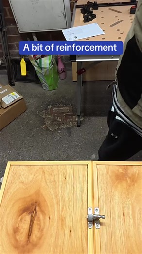 The cabinet will live on for use with my router bits & forstner bits. Just needs beefing up a bit to take more weight off #woodworkshop #tipsandtricks #tools #handmade #woodworking