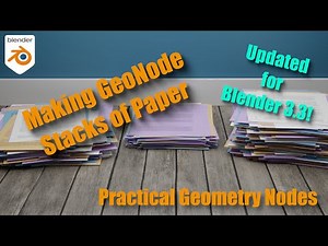 Creating a Procedural Paper Stack with Blender and Geometry Nodes